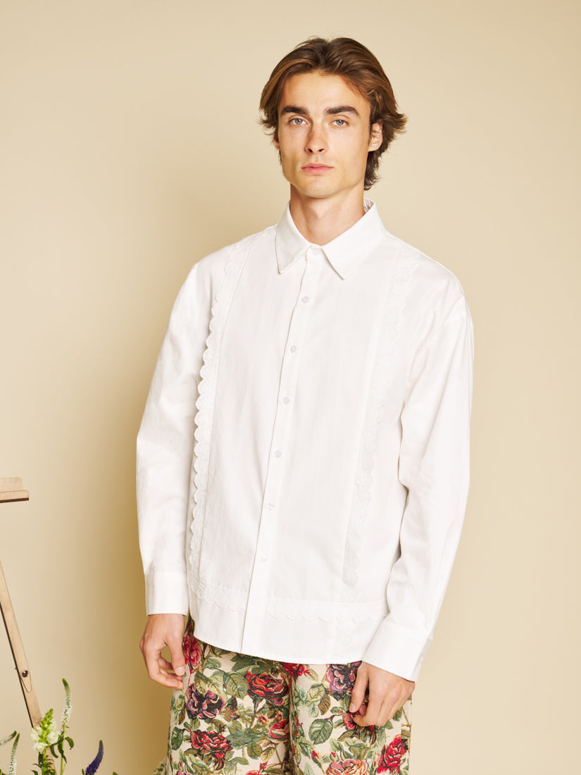 Pearled White Shirts