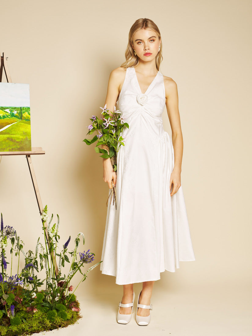 Pearled White Dresses