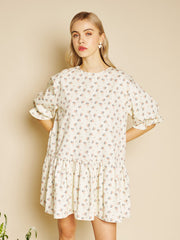 Cream Ditsy Dresses