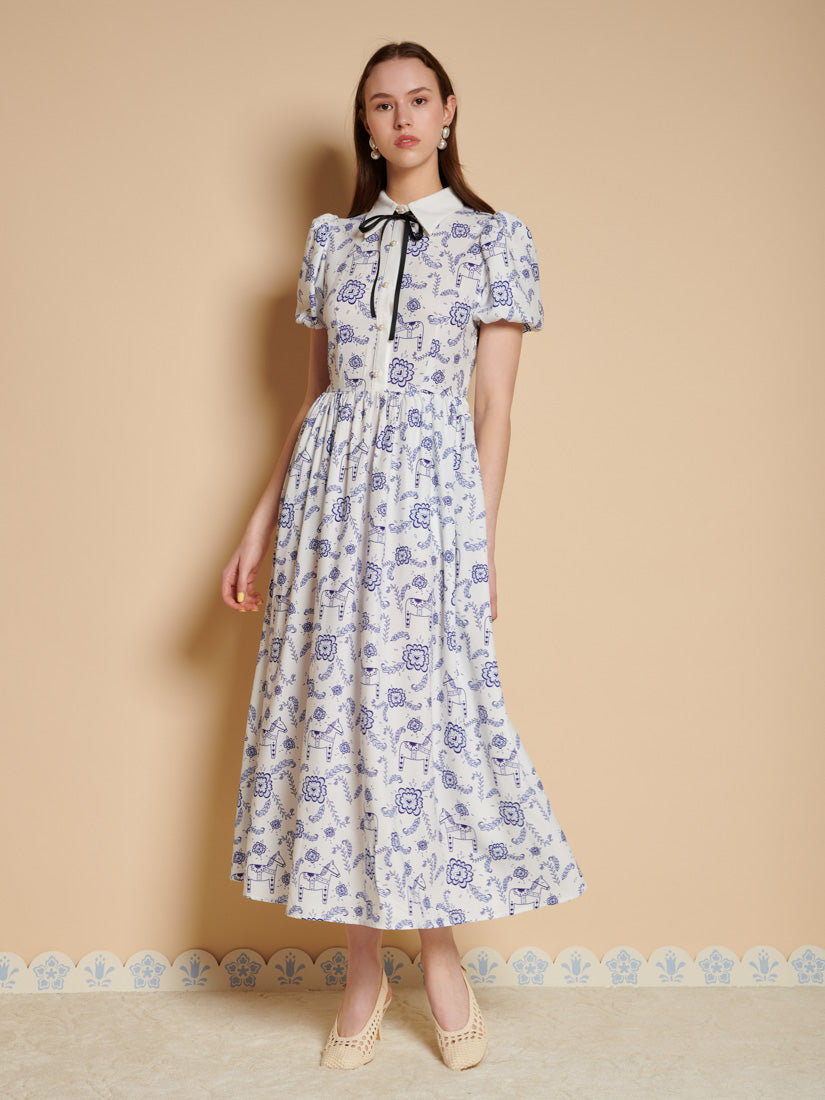 Colbalt & White Dresses