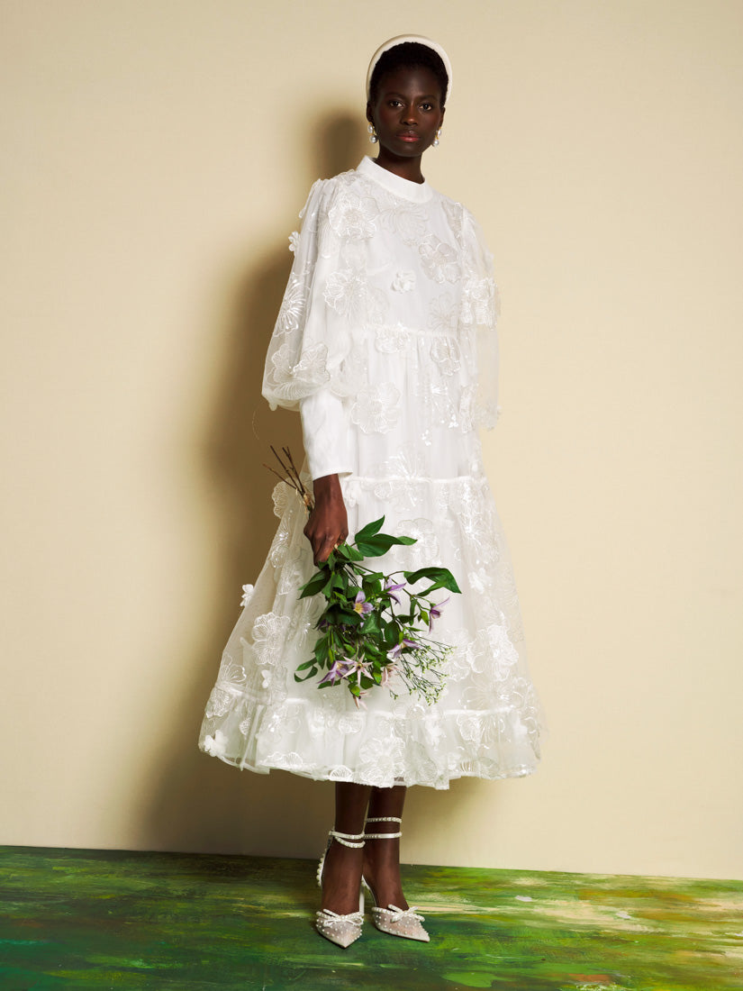 Pearled White Dresses