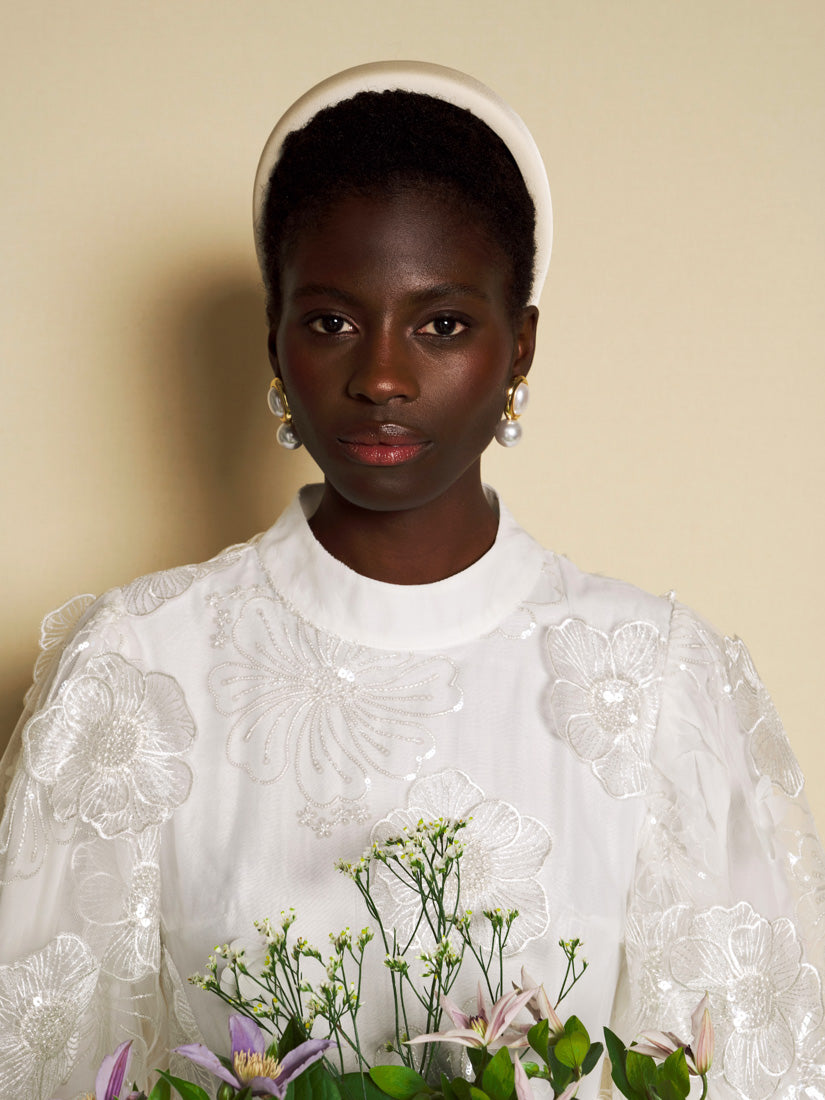 Pearled White Dresses