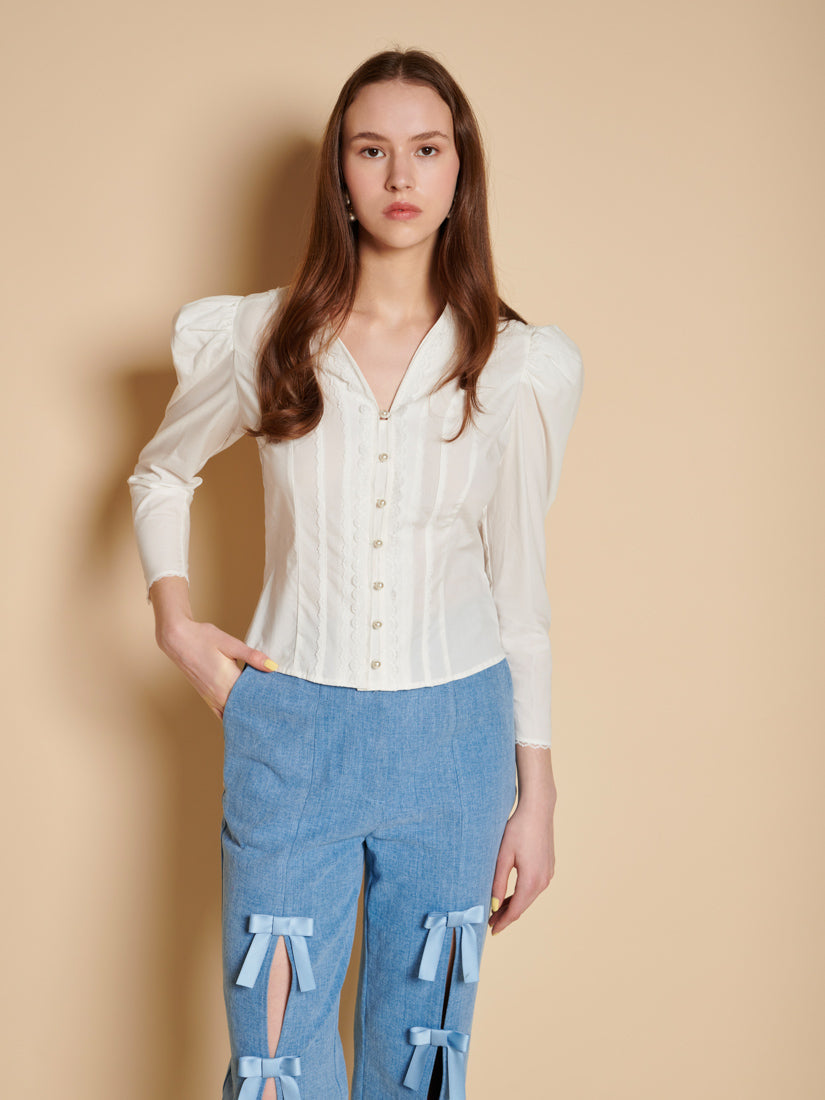 Ivory Cream Tops