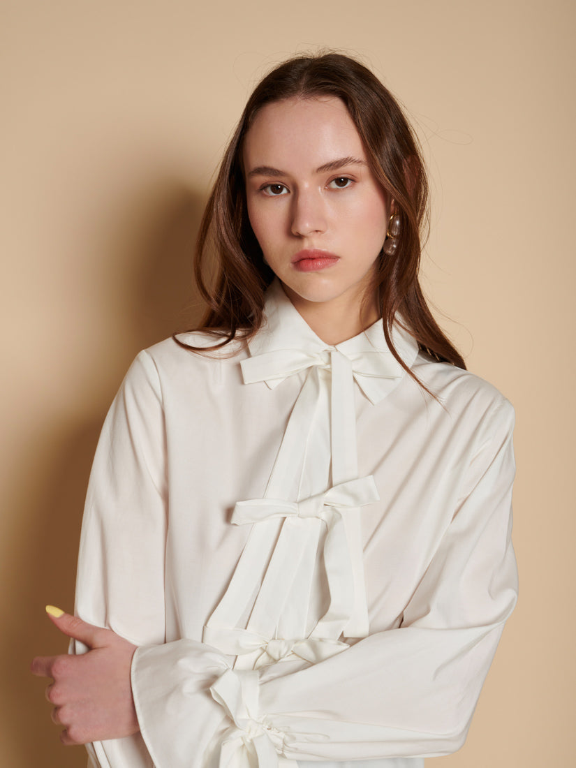Pearled White Tops