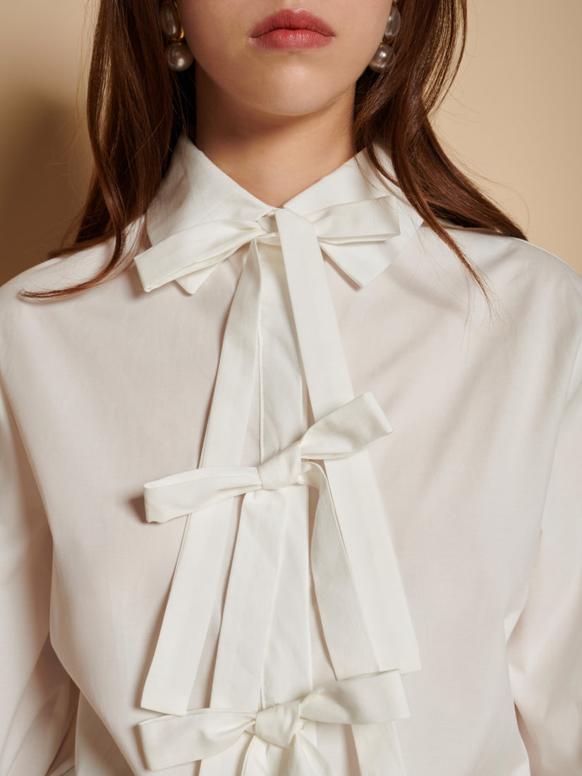 Pearled White Tops