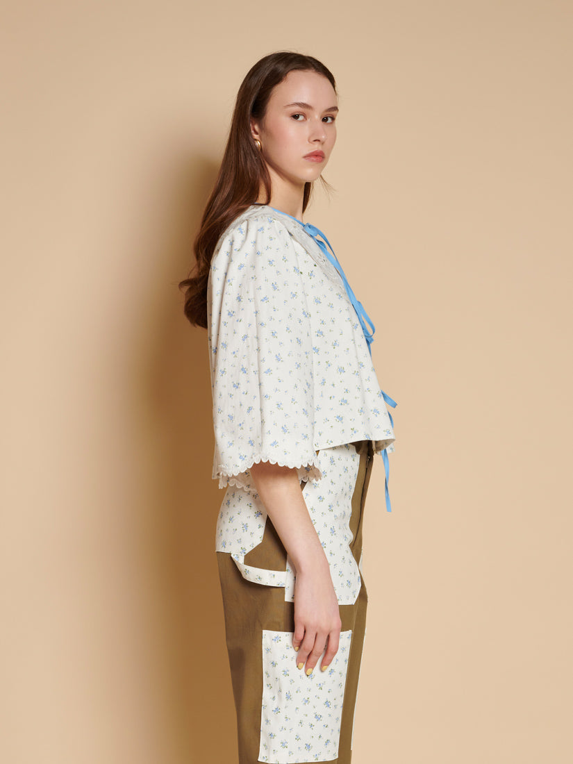 Ditsy In Blue Tops