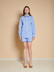 Oxford Blue Tops