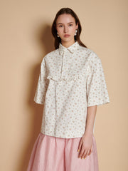 Pink Ditsy Tops