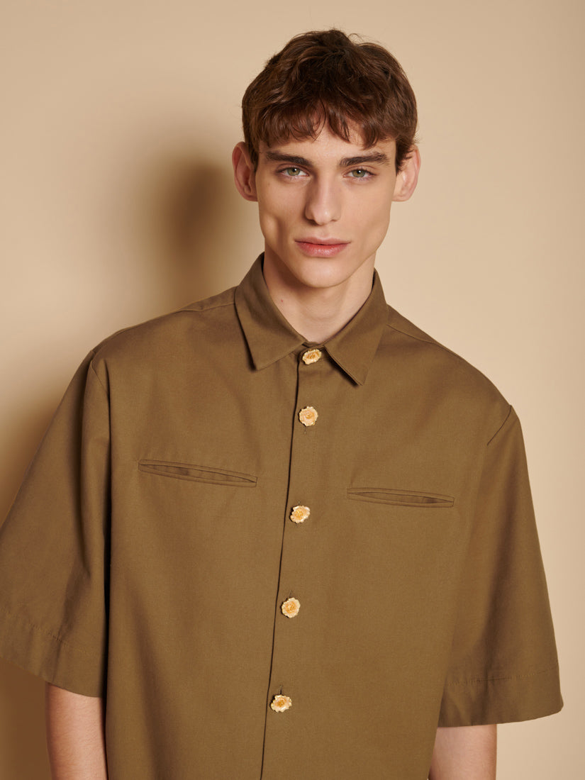 Khaki Green Tops