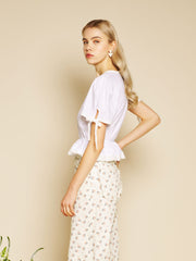 Pearled White Tops