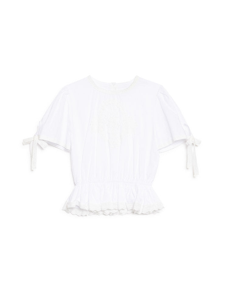 Pearled White Tops