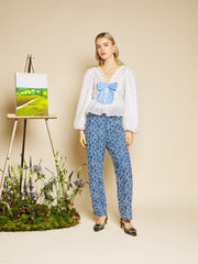 Blue Spot & White Tops