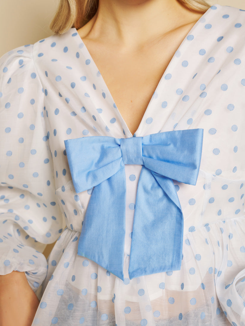 Blue Spot & White Tops