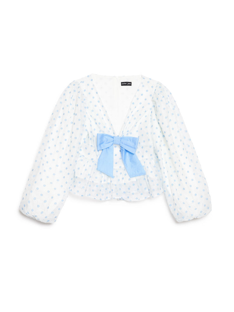 Blue Spot & White Tops