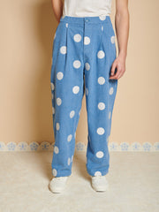 Washed Indigo Blue Bottoms