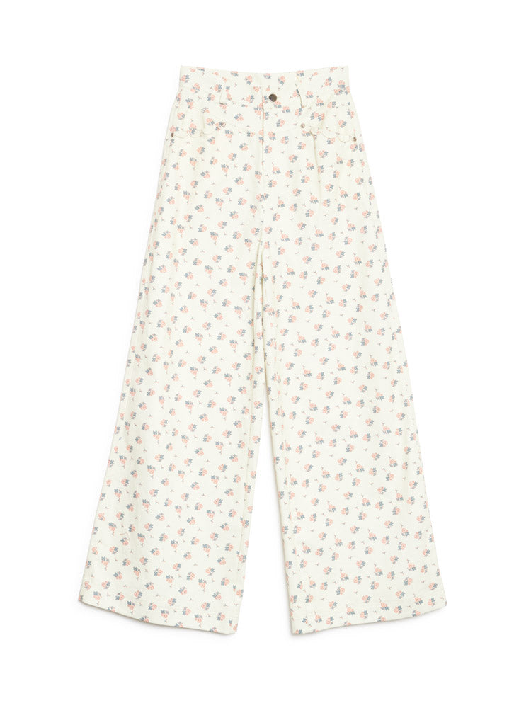 Cream Ditsy Bottoms