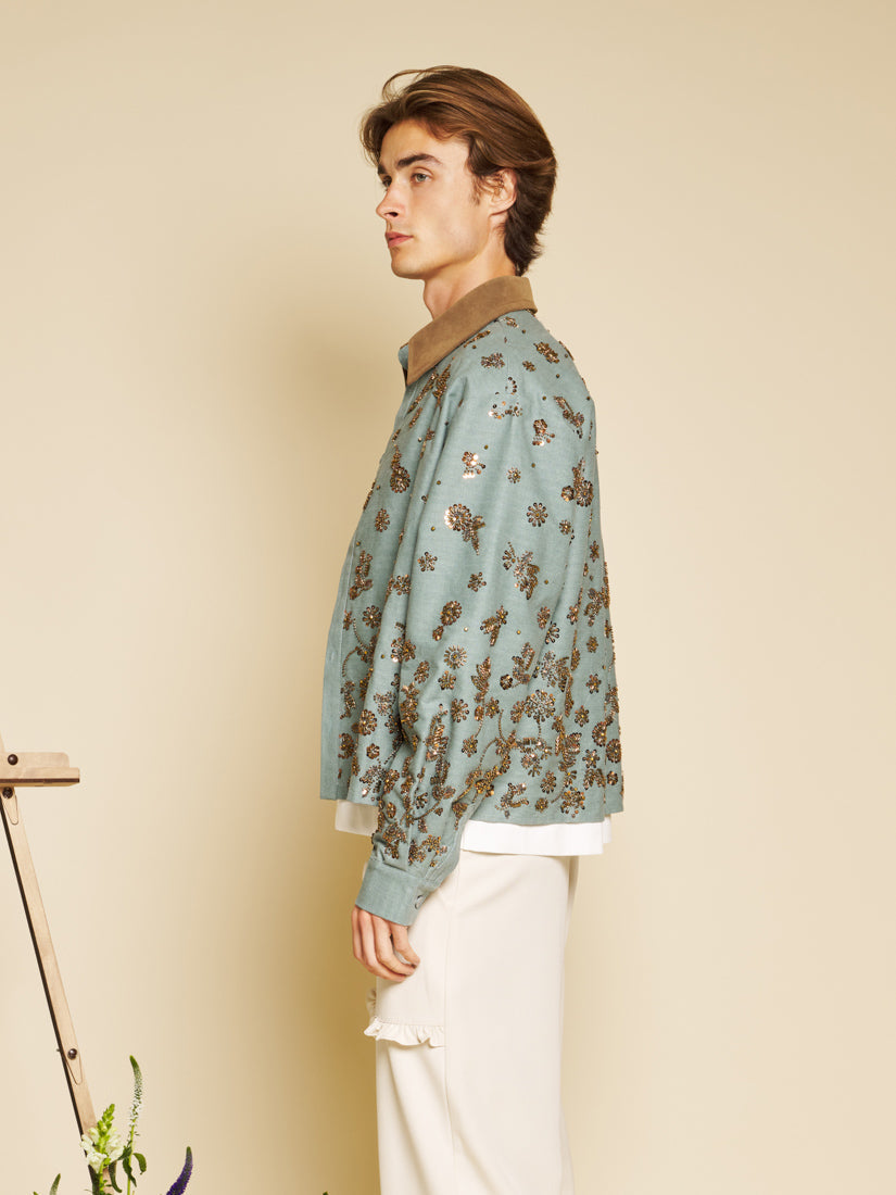 Washed Indigo Blue Jackets