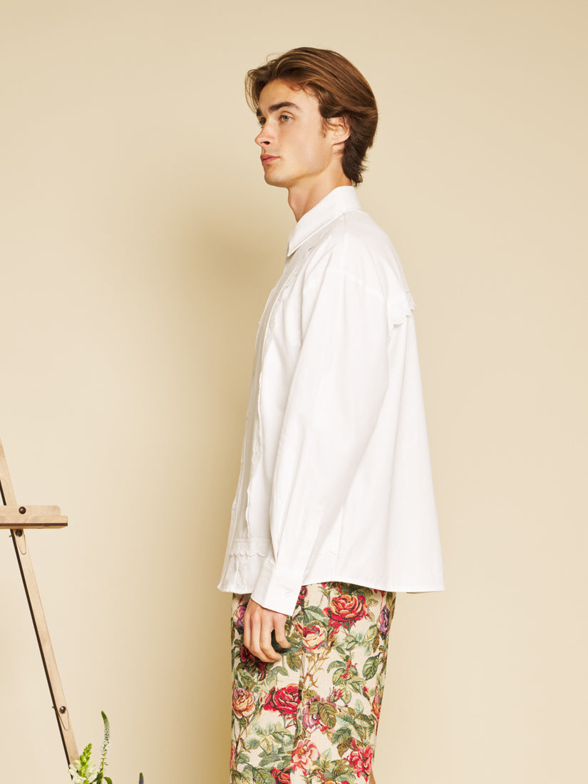 Pearled White Shirts