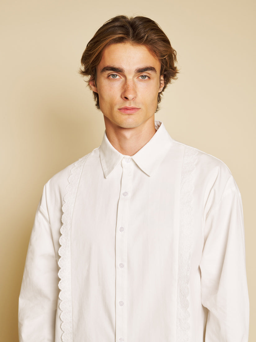 Pearled White Shirts