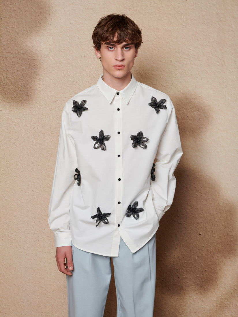 Pearled White Shirts