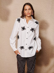 Pearled White Shirts