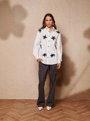 Pearled White Shirts