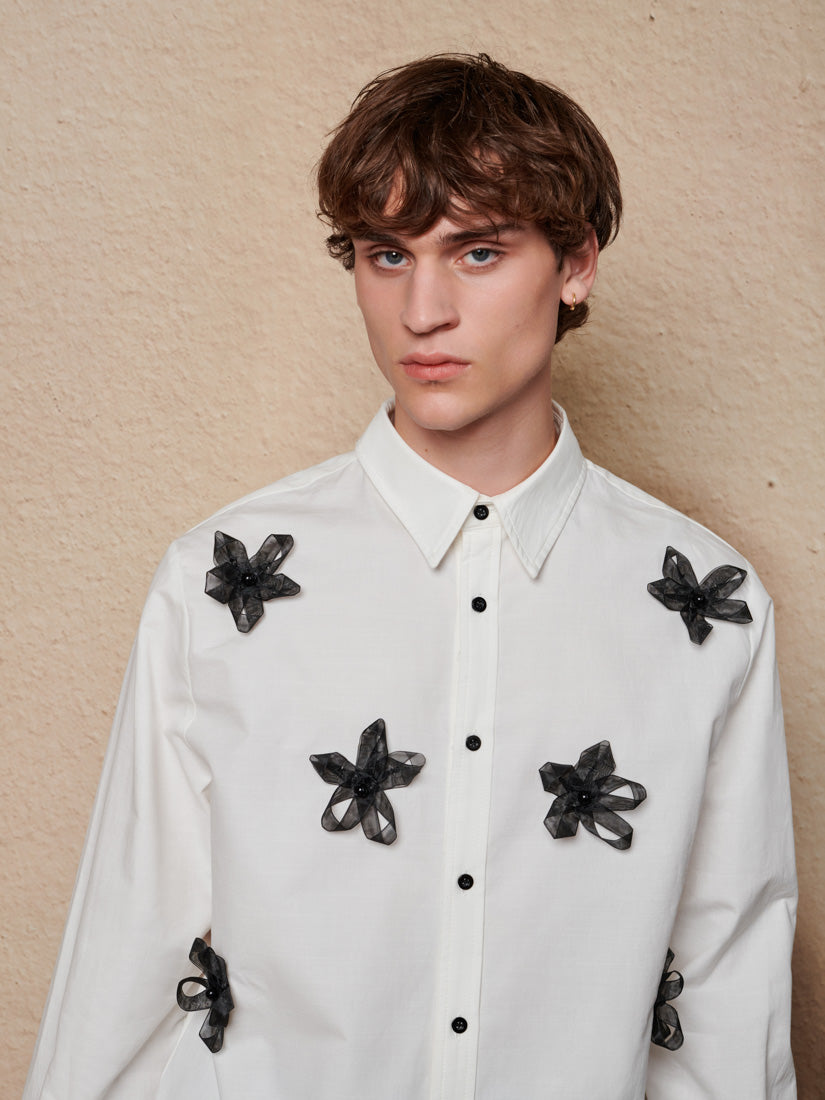 Pearled White Shirts