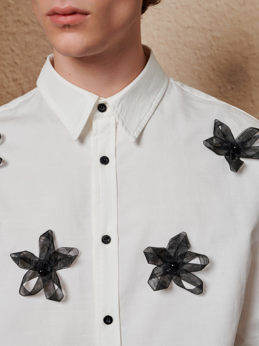 Pearled White Shirts