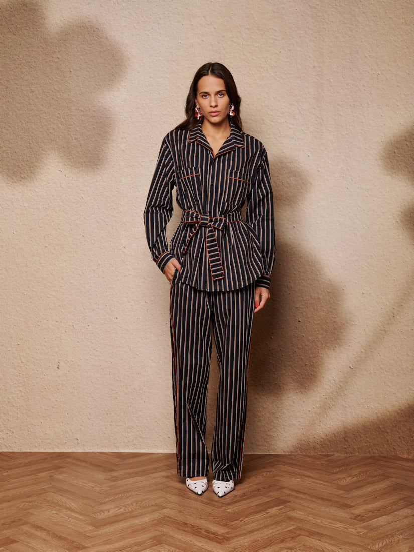 Navy & Black Trousers