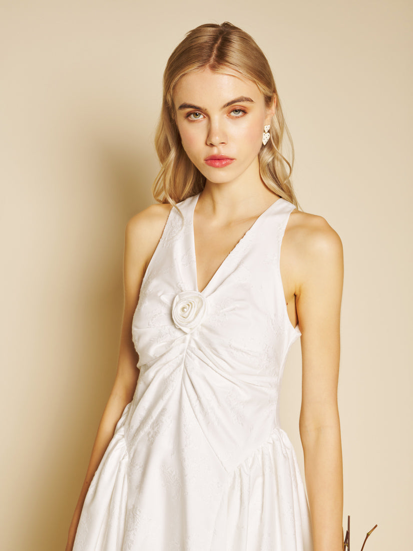 Pearled White Dresses