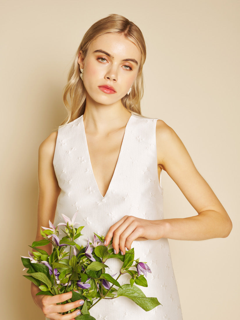 Pearled White Dresses