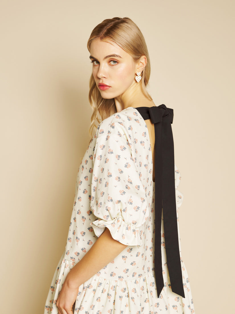 Cream Ditsy Dresses