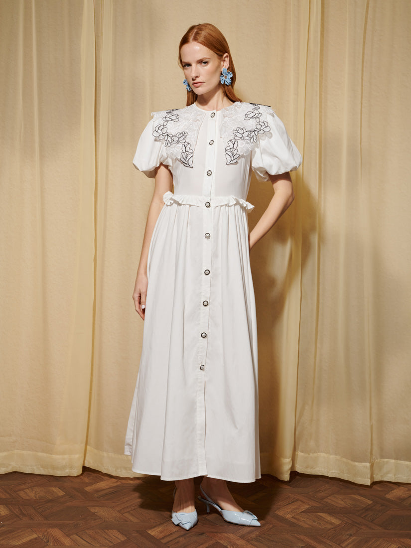 Pearled White Dresses
