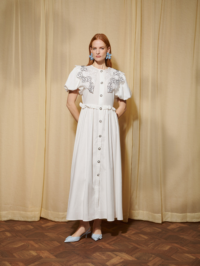 Pearled White Dresses