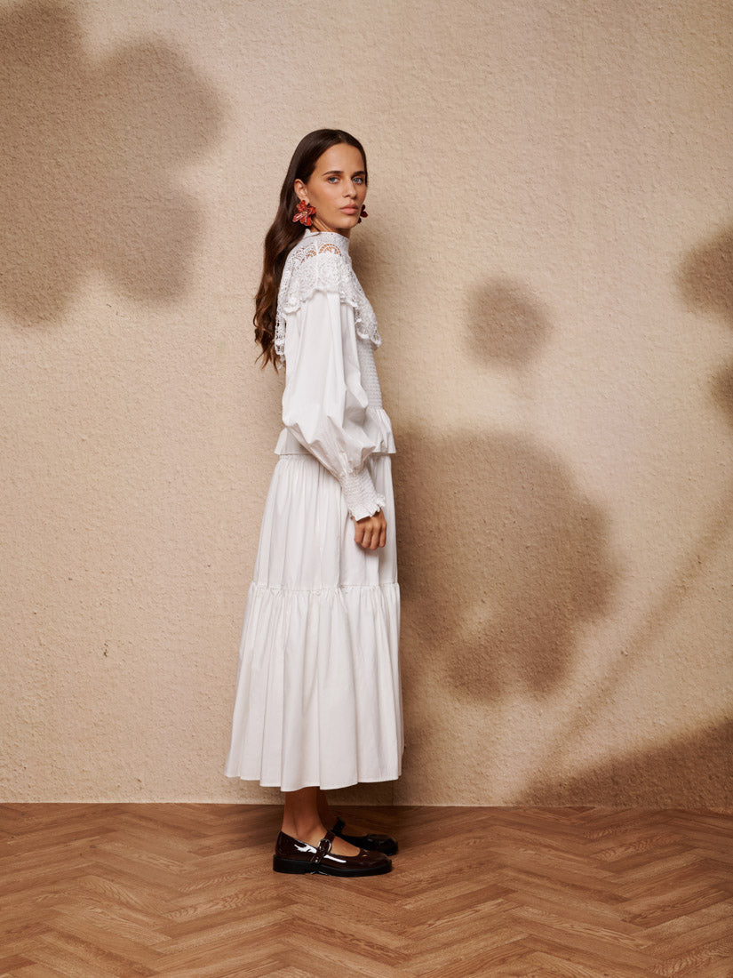 Pearled White Dresses