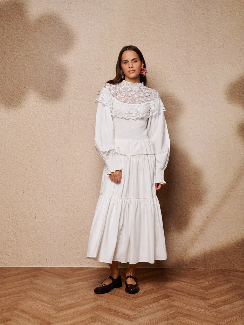 Pearled White Dresses