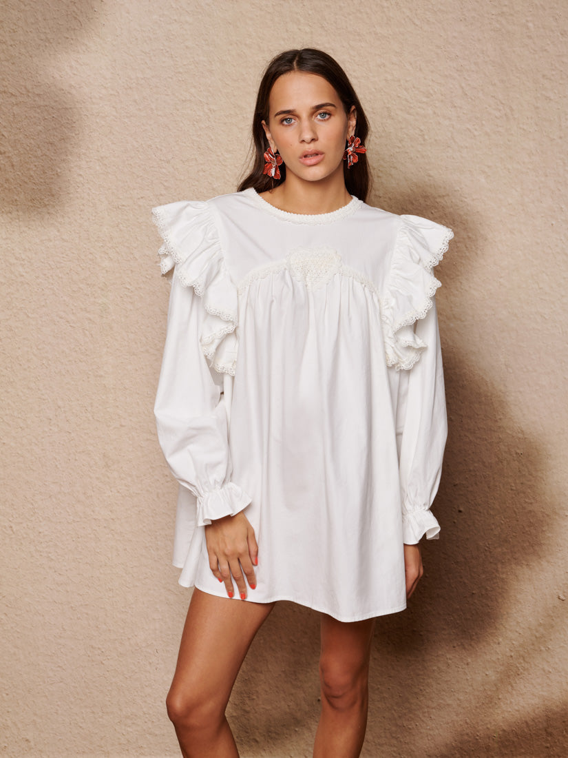Pearled White Dresses