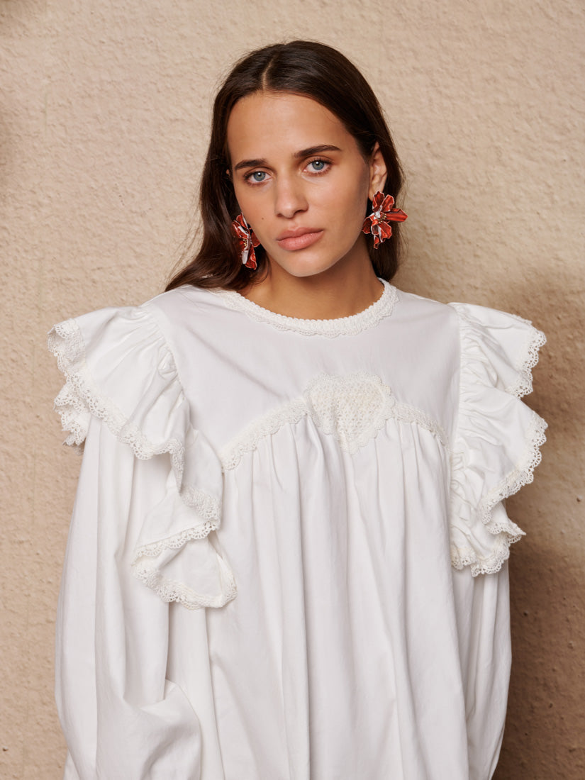 Pearled White Dresses