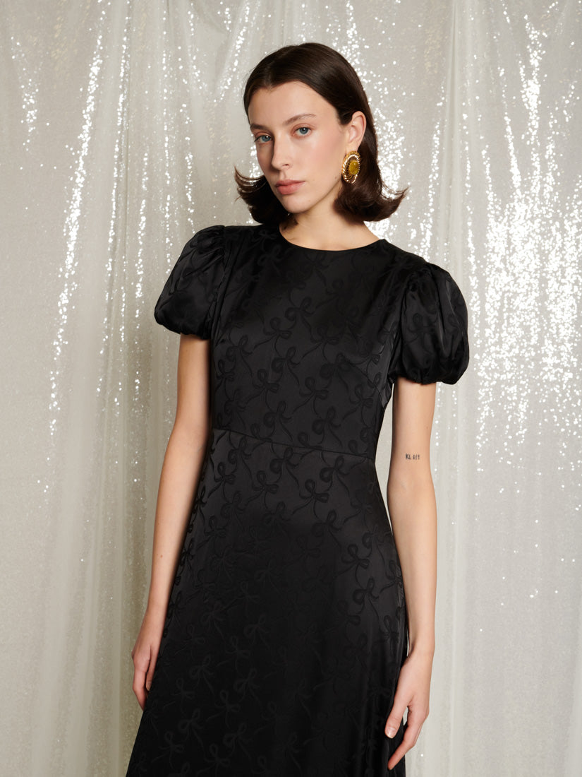 Coal Black & Gold Dresses