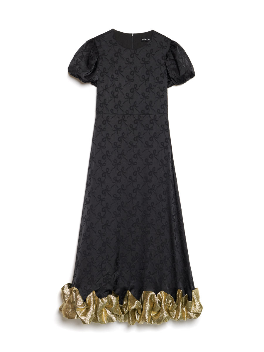 Coal Black & Gold Dresses