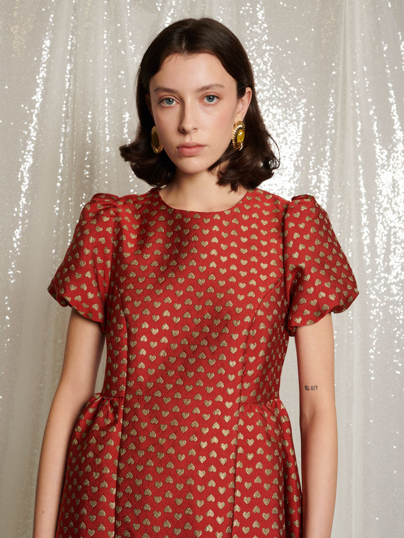 Gold & Red Dresses