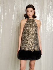 Gold Leopard Dresses