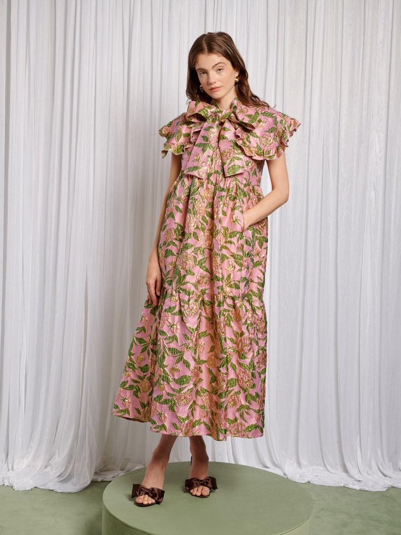 Flora, Lime & Pink Dresses