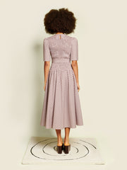 Pink & Brown Check Dresses