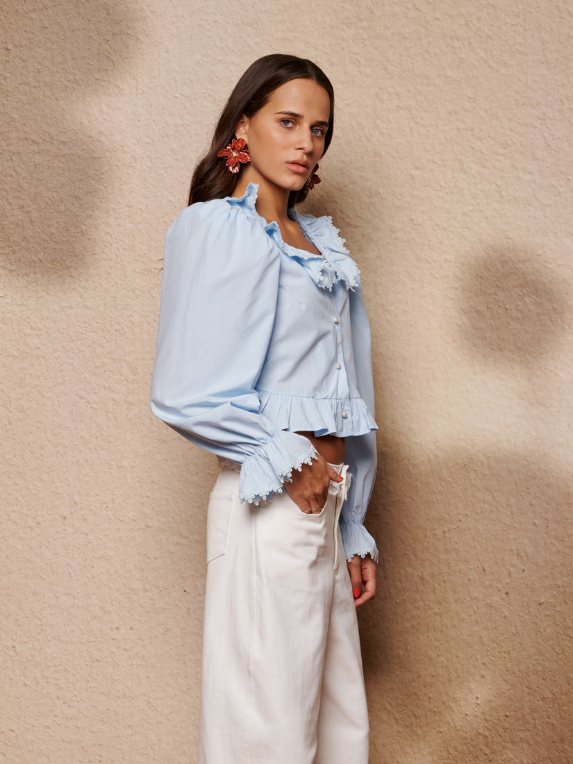 Cornflower Blue Tops