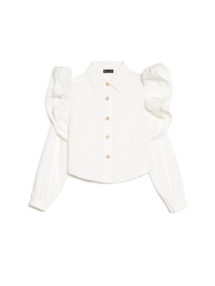 Pearled White Tops