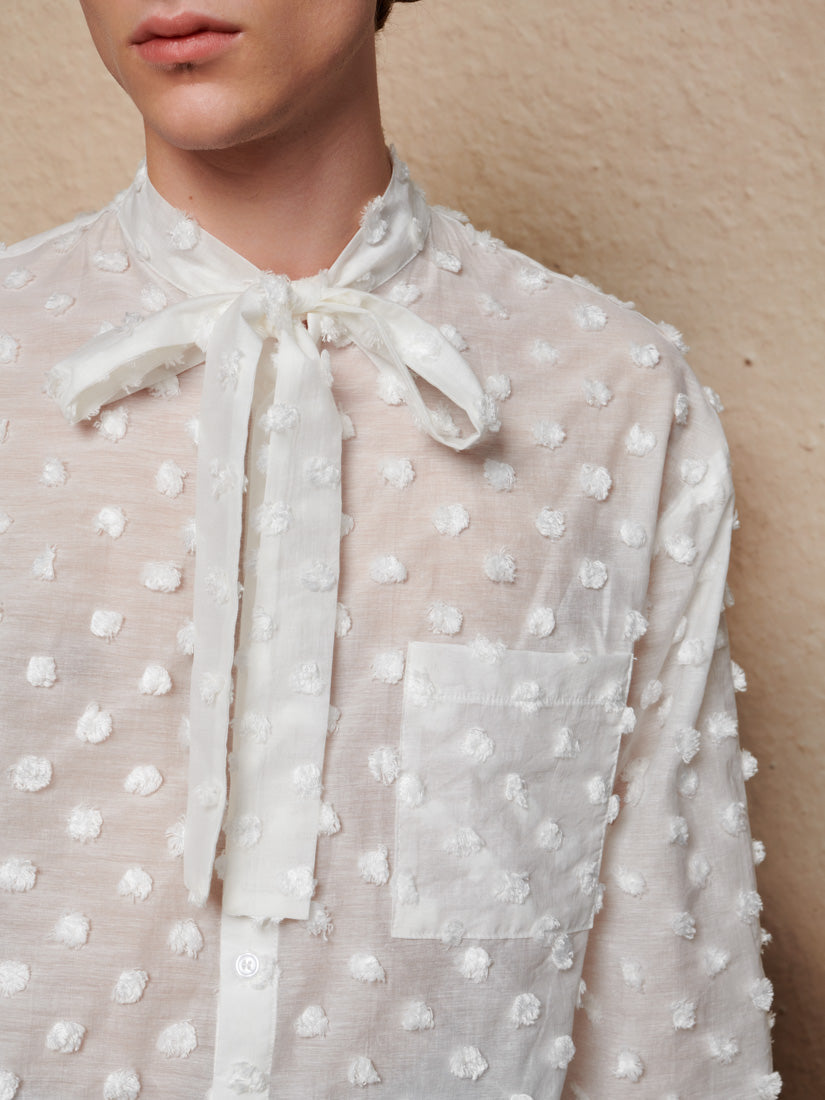 Pearled White Tops