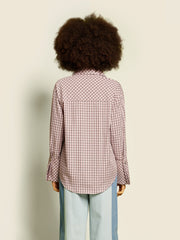 Pink & Brown Check Tops