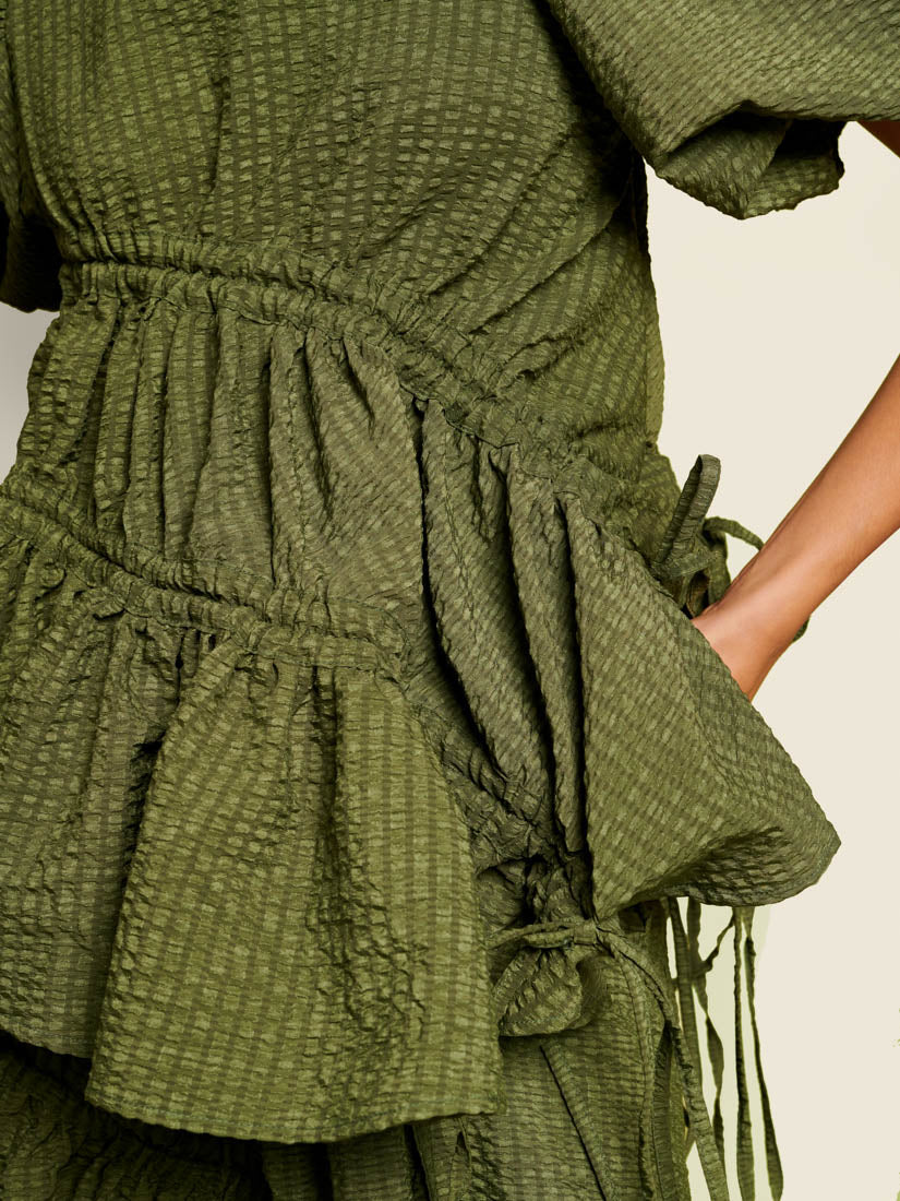 Khaki Green Tops