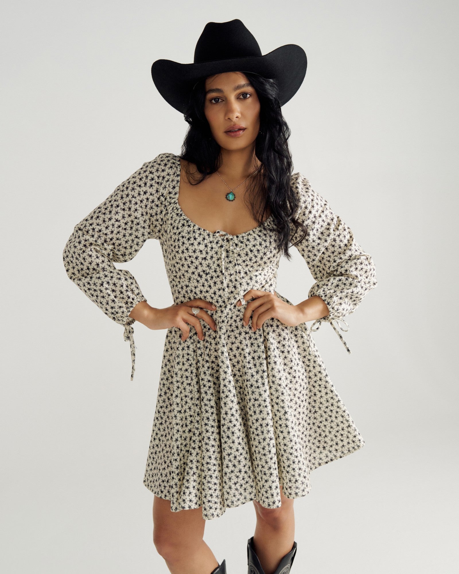 Women's Long Sleeve Mini Dress | Tecovas Women